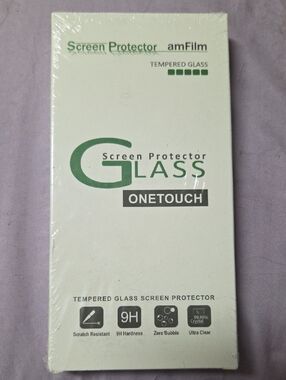 amFilm OneTouch Tempered Glass Screen Protector - White/Green